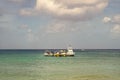 Cozumel, Mexico - December 24, 2015: touristic yachts docked in summer harbor