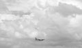 Cozumel, Mexico - December 24, 2015: american airlines plane flight in the sky