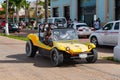 Cozumel, Mexico - December 24, 2015: meyers manx buggy car with people