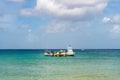 Cozumel, Mexico - December 24, 2015: touristic yachts docked in summer harbor