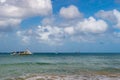 Cozumel, Mexico - December 24, 2015: touristic yachts docked in summer harbour