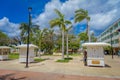 COZUMEL, MEXICO - MARCH 23, 2017: Plaza located in dowtown in the colorful Cozumel Royalty Free Stock Photo