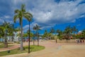 COZUMEL, MEXICO - MARCH 23, 2017: Plaza located in dowtown in the colorful Cozumel Royalty Free Stock Photo