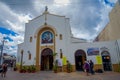 COZUMEL, MEXICO - MARCH 23, 2017: San Miguel Church is full of turist that made lose their original atractive