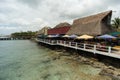 Cozumel Mexico - Waterfront Bar Royalty Free Stock Photo