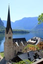 cozy Austrian town on the shores of Lake Hallstatt