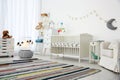 Cozy baby room interior