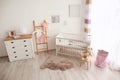 Cozy baby room interior