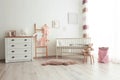 Cozy baby room interior