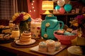 Cozy Baby Shower Celebration, Captured with AI-Generated Creative Composition
