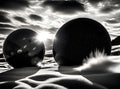 Cozy ball long shot sunset blackandwhite cinematic.