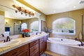 Cozy bathroom in luxury house