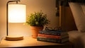 Cozy Bedside Reading Nook Royalty Free Stock Photo
