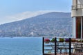 Cozy buildings on seaside of Mediterranean Royalty Free Stock Photo