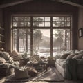 Cozy Cabin Living Room