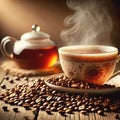 Cozy Coffee Break Warmth and Aroma AI-GENERATED Royalty Free Stock Photo