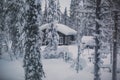 A cozy cottage chalet house near ski resort in winter