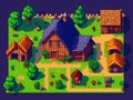 Cozy Cottage: A Charming 64-Bit Pixel Art House for Your Village