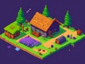 Cozy Cottage: A Charming 64-Bit Pixel Art House for Your Village