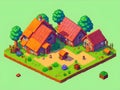 Cozy Cottage: A Charming 64-Bit Pixel Art House for Your Village