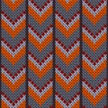 Cozy downward arrow lines christmas knit