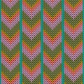 Cozy downward arrow lines knit texture geometric