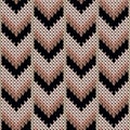 Cozy downward arrow lines knit texture geometric