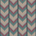 Cozy downward arrow lines knitted texture