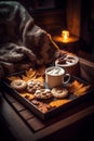 Cozy Fall Night with Hot Cocoa and Cookies