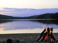 Cozy Fire on Lake