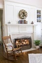 Cozy fireplace Royalty Free Stock Photo