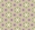 Cozy floral watercolor seamless background.