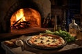 Cozy Hearthside Pizza Feast