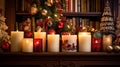 cozy holiday candles