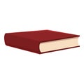 Cozy home book icon, cartoon style Royalty Free Stock Photo