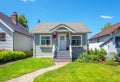 Cozy house with beautiful landscaping Royalty Free Stock Photo