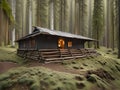 cozy house with hill and forest for sale