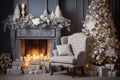 cozy interior Christmas design Royalty Free Stock Photo