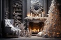 cozy interior Christmas design Royalty Free Stock Photo