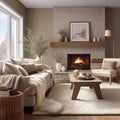 Cozy and inviting living room with hygge-inspired style