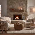 Cozy and inviting living room with hygge-inspired style