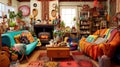 Cozy kitsch interior