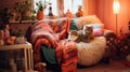 Cozy kitsch interior