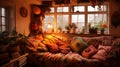 Cozy kitsch interior