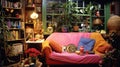 Cozy kitsch interior