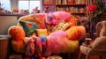 Cozy kitsch interior