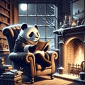 Cozy Literary Panda, Winter Reading Haven