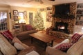 Festive Holiday Living Room Royalty Free Stock Photo