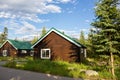 Cozy log cabin in a national park resort in Canada in the Canadian Rockies