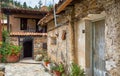 The cozy mediaeval houses of old Kakopetria. Nicosia District. Cyprus Royalty Free Stock Photo